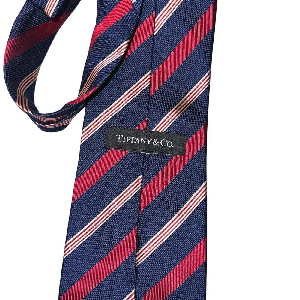 Tiffany, Men’s 100%‎ Silk Made in Italy Career, Classic Executive Stripe Tied